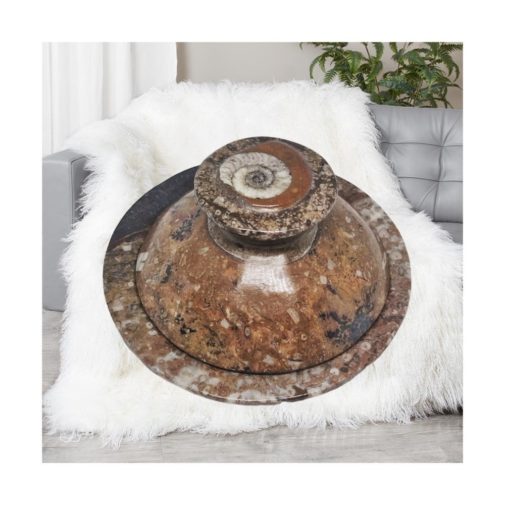 Ammonite Fossil" on the Trinket Box's Lid.